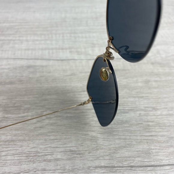 Dior Stellaire 7F Butterfly Rimless Sunglasses in Gold NWOT - Picture 8 of 13